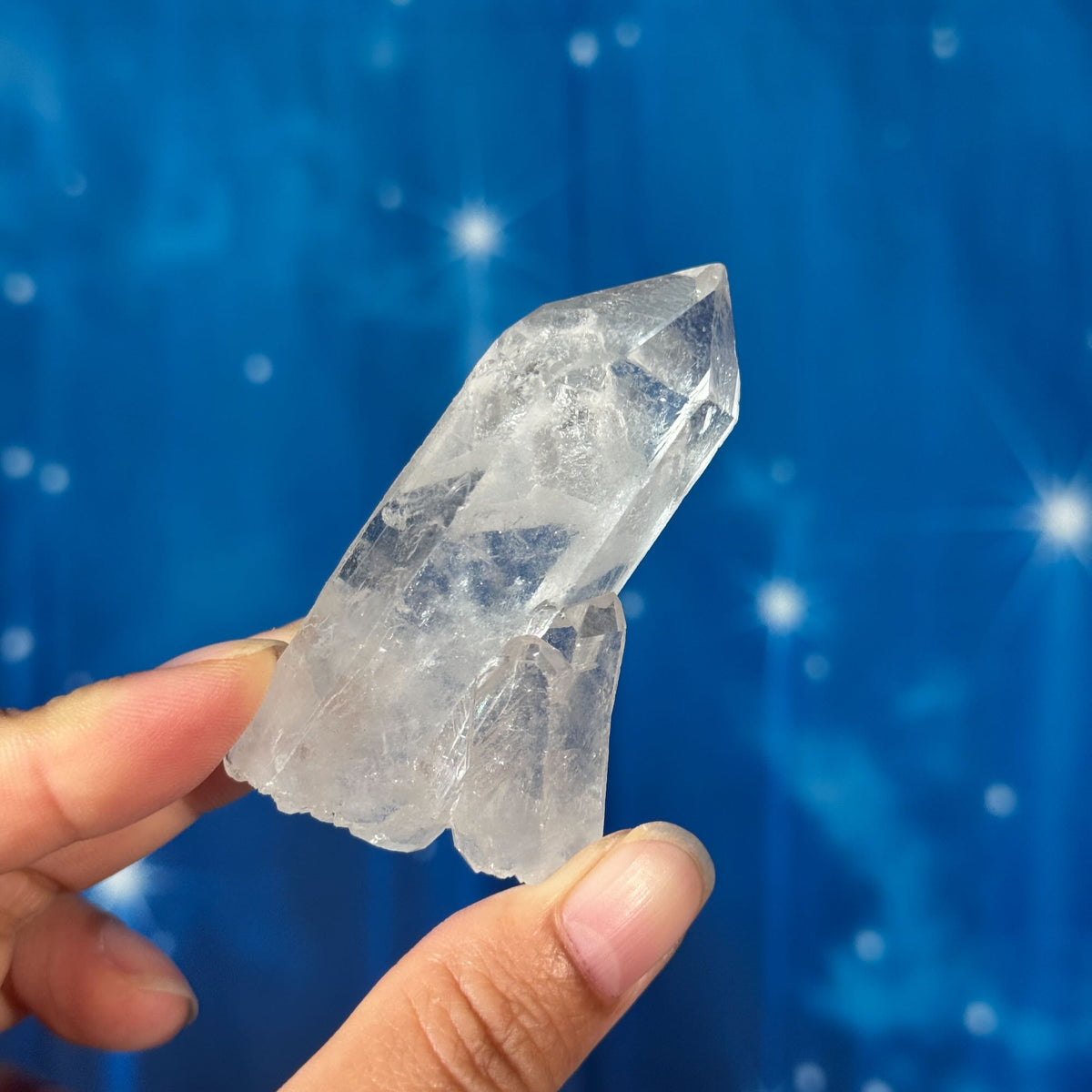 Clear Quartz Natural Point with Rider Crystal • 0.068 kg