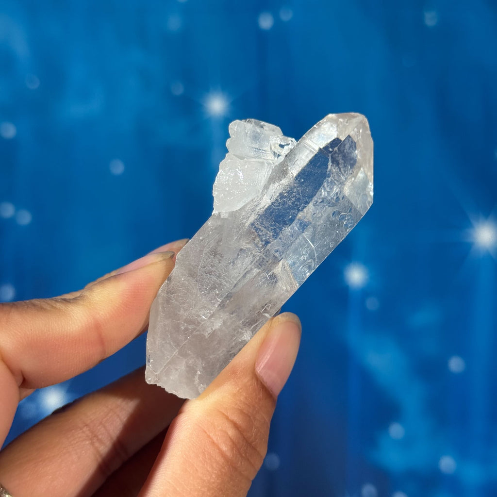 Clear Quartz Natural Point with Rider Crystal • 0.068 kg
