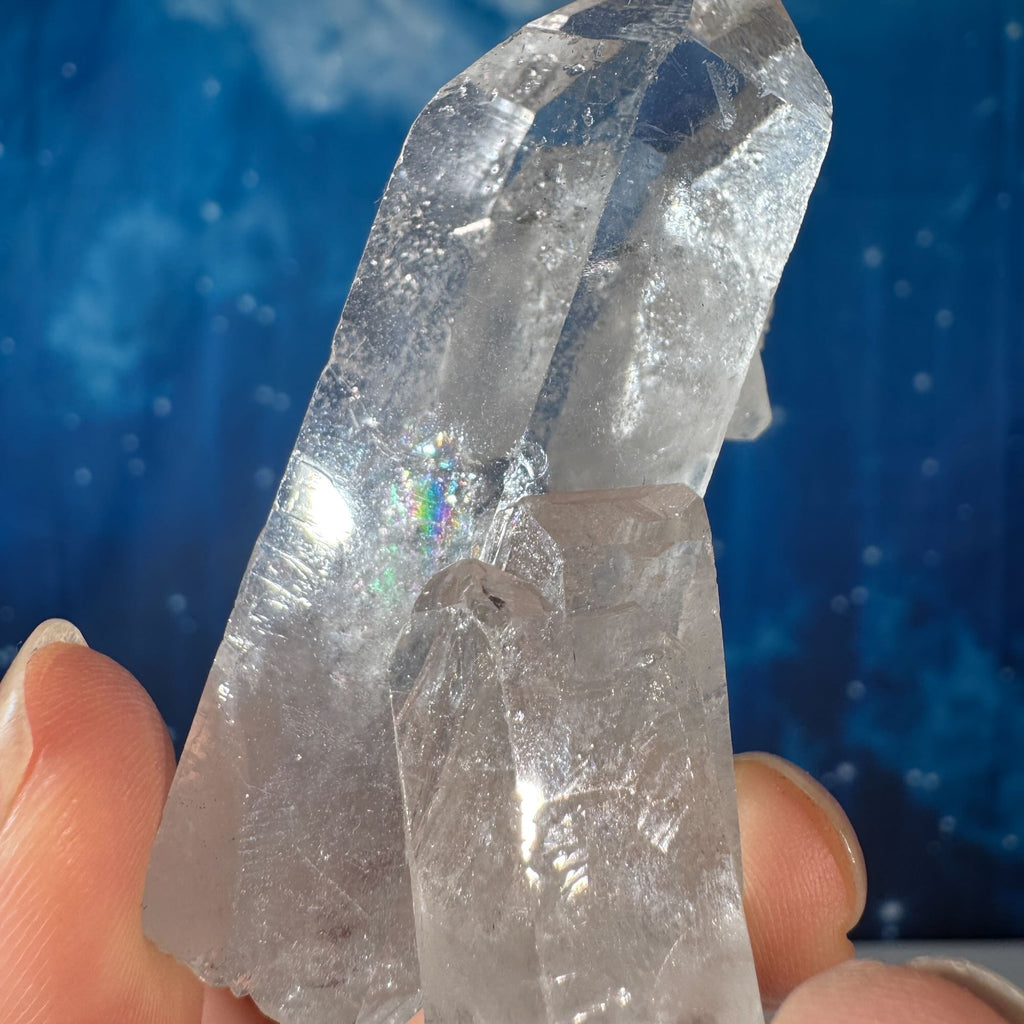 Clear Quartz Natural Point with Rider Crystal • 0.068 kg