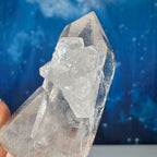 Clear Quartz Natural Point with Rider Crystal • 0.068 kg
