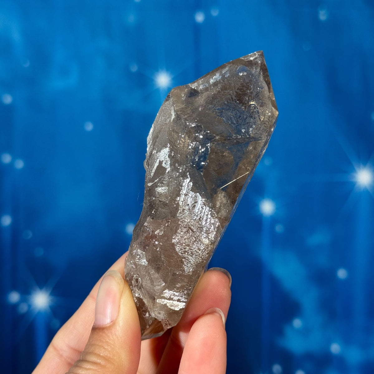 Rutilated Smoky Quartz with Elestial Growth – 0.147 kg