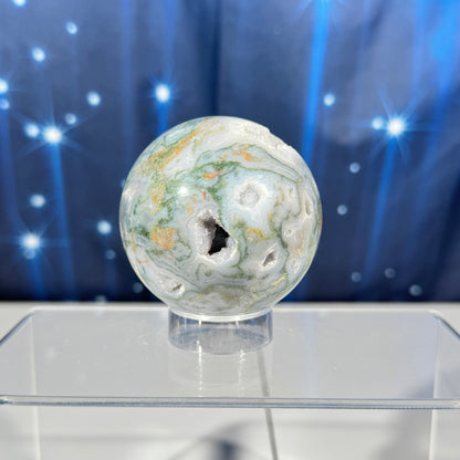 Moss Agate sphere - 61 mm - 10.4 oz