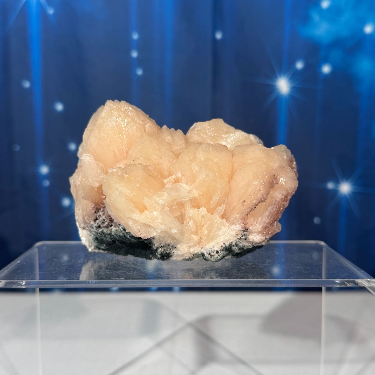 Peach Stilbite with Heulandite Raw – 0.394 kg