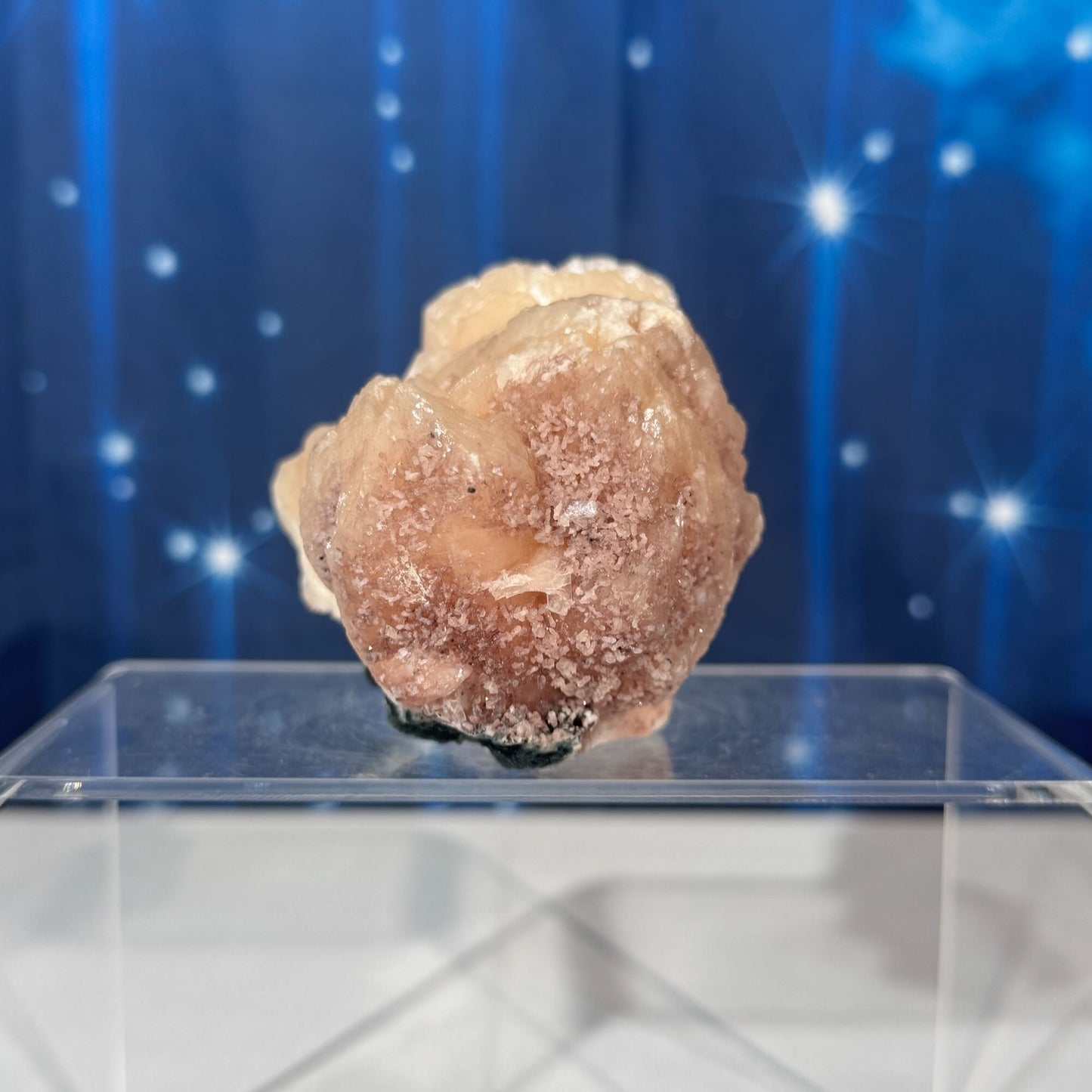 Peach Stilbite with Heulandite Raw – 0.394 kg