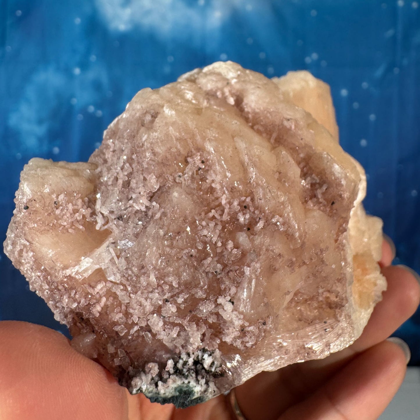 Peach Stilbite with Heulandite Raw – 0.394 kg