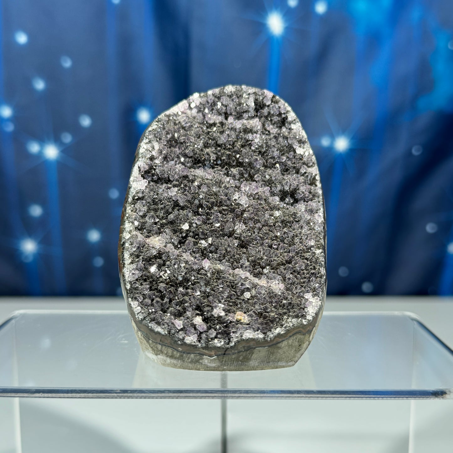 Amethyst Cut Base – 2 1/2″ × 2 3/8″ × 4 3/8″ - 13.6 oz.