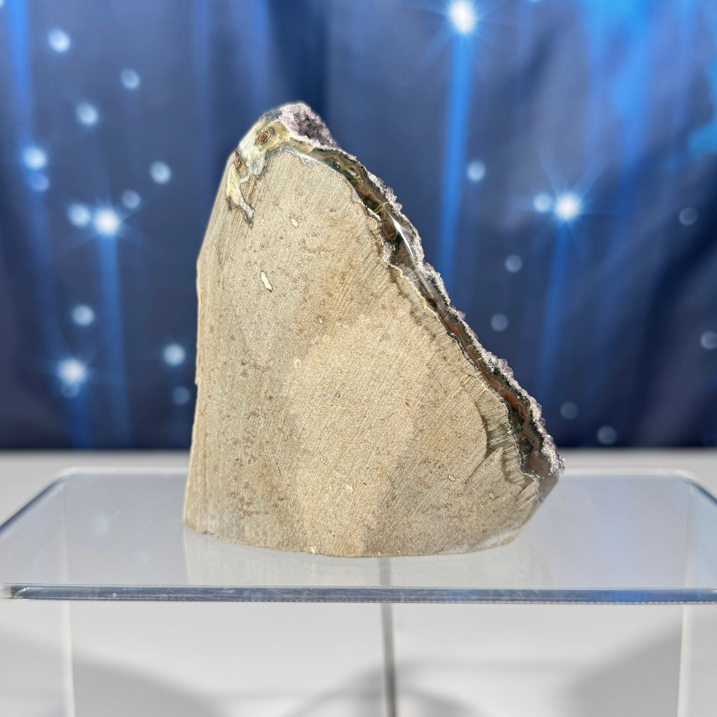 Amethyst Cut Base – 2 1/2″ × 2 3/8″ × 4 3/8″ - 13.6 oz.