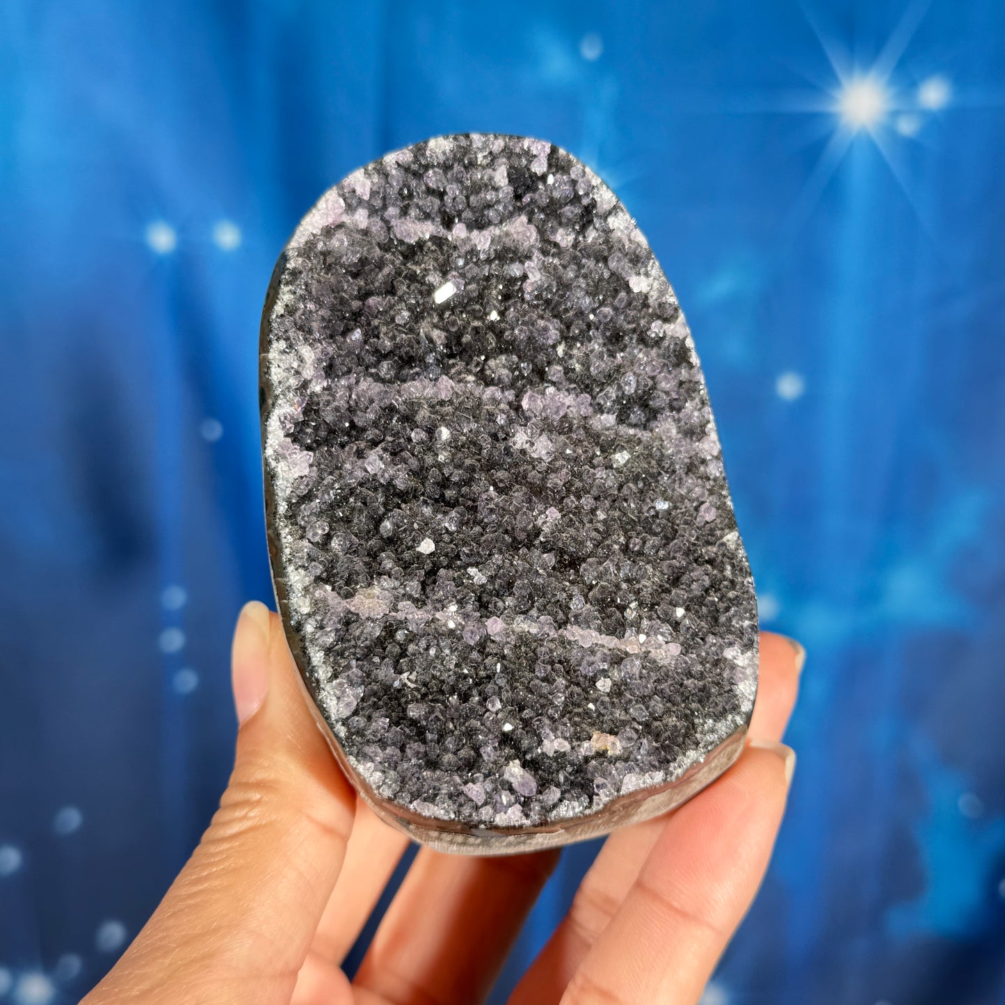 Amethyst Cut Base – 2 1/2″ × 2 3/8″ × 4 3/8″ - 13.6 oz.