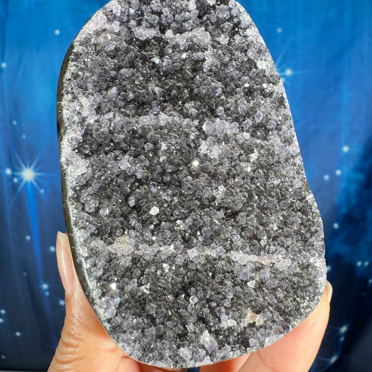 Amethyst Cut Base – 2 1/2″ × 2 3/8″ × 4 3/8″ - 13.6 oz.