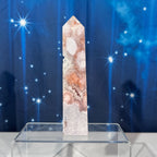 Pink Amethyst with Quartz Obelisk – 0.329 kg