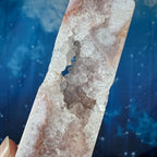 Pink Amethyst with Quartz Obelisk – 0.329 kg