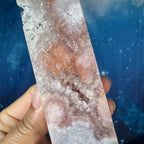 Pink Amethyst with Quartz Obelisk – 0.329 kg