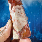 Carnelian Flower Agate Point – Heated • 0.170 kg