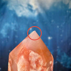 Carnelian Flower Agate Point – Heated • 0.136 kg