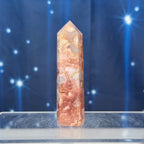 Flower Agate with Quartz Point – 0.073 kg
