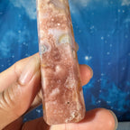 Flower Agate with Quartz Point – 0.073 kg