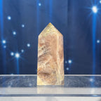 Moonstone with Sunstone Point – Belomorite • 0.088 kg