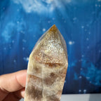 Moonstone with Sunstone Point – Belomorite • 0.088 kg