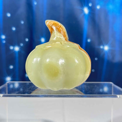 Green Banded Calcite Pumpkin – 0.493 kg