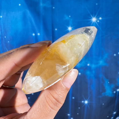 Golden Healer heart - 2 × 1 × 1 5/8 in - 1.9 oz