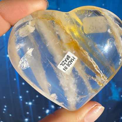 Golden Healer heart - 2 × 1 × 1 5/8 in - 1.9 oz