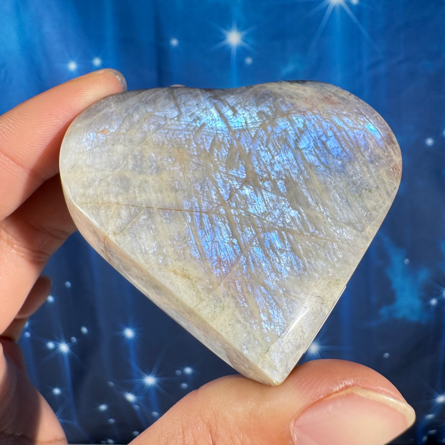 Belomorite heart – 2 1/2 × 7/8 × 2 3/8 in - 4.1 oz