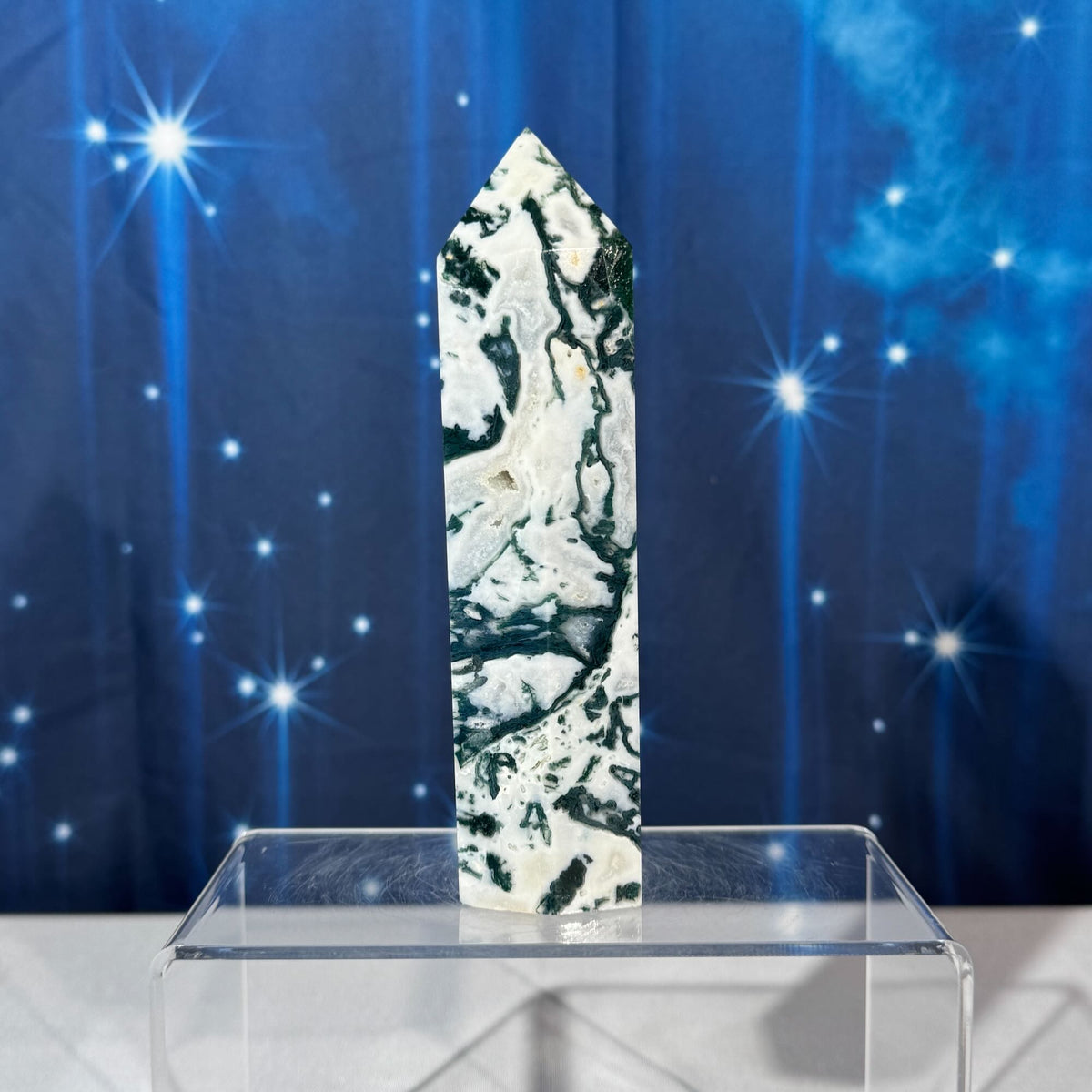 Moss Agate Point – 0.516 kg