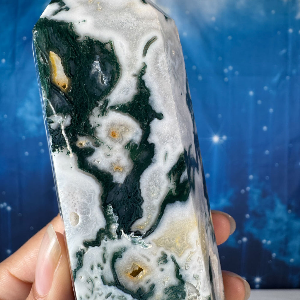 Moss Agate Point – 0.516 kg