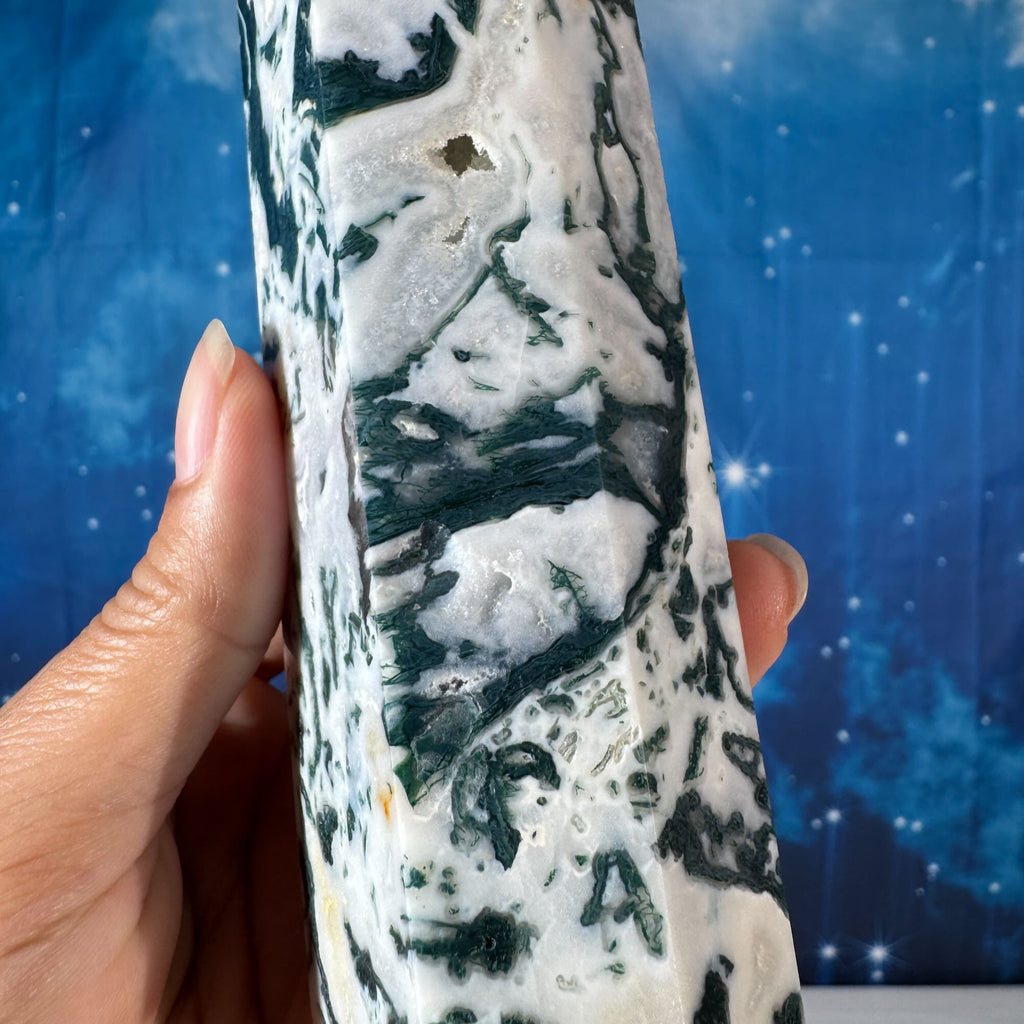 Moss Agate Point – 0.516 kg
