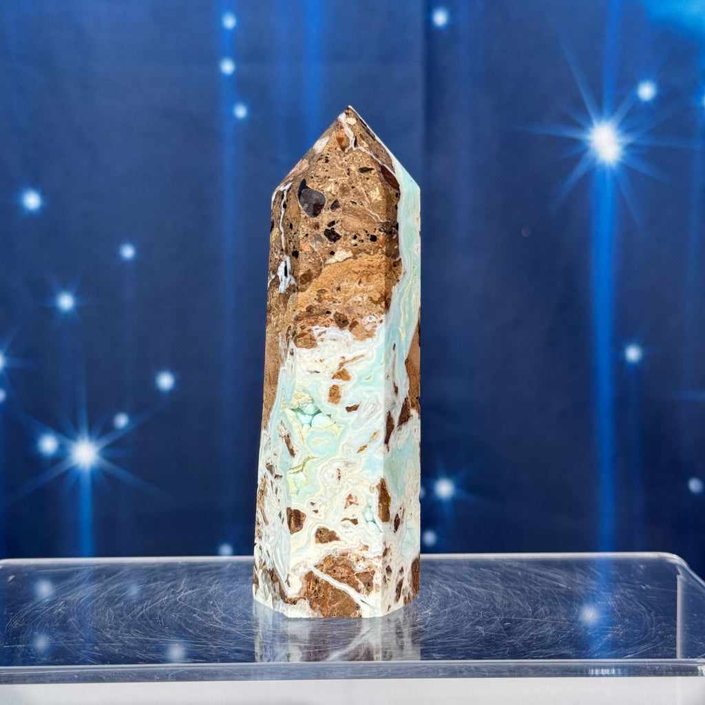 Blue Hemimorphite Point – 0.130 kg