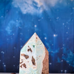 Blue Hemimorphite Point – 0.130 kg