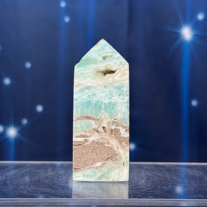 Blue Aragonite Point – 0.093 kg