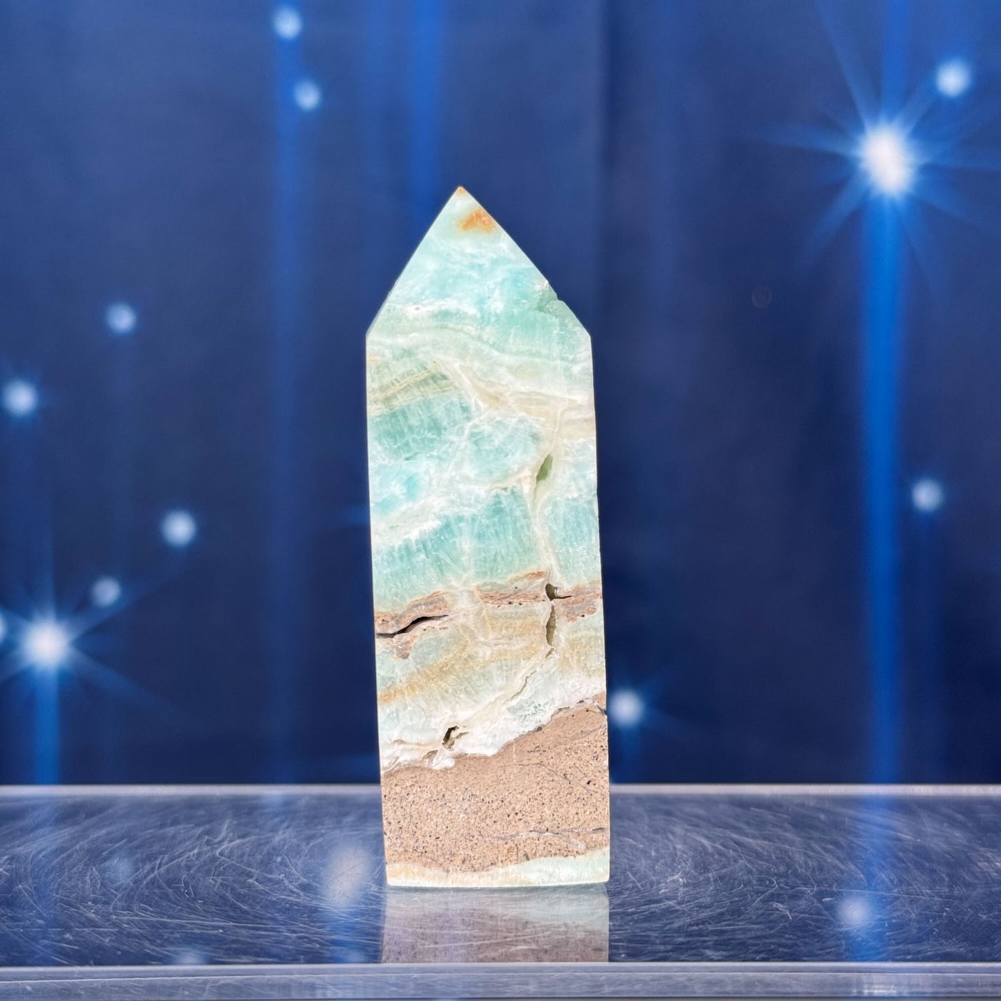 Blue Aragonite Point – 0.093 kg