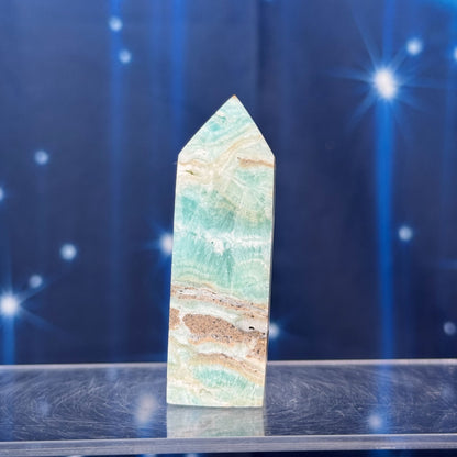 Blue Aragonite Point – 0.093 kg