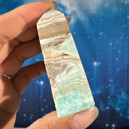 Blue Aragonite Point – 0.082 kg