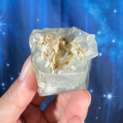 Green chalcedony raw chunk - 2 1/4" × 1 3/8" × 1 1/8" - 2.5 oz - natural seafoam silica - dream chalcedony