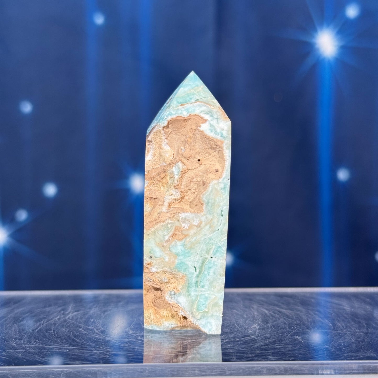 Blue Aragonite Point – 0.065 kg