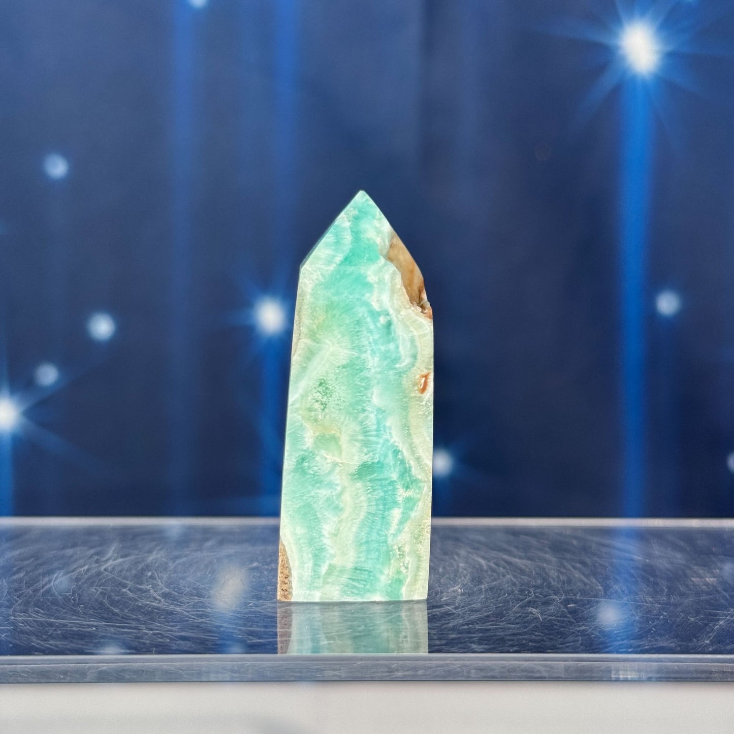 Blue Aragonite Point – 0.051 kg