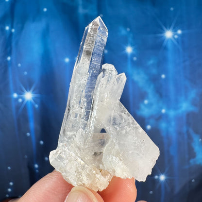 Clear Quartz Cluster – with Striations • 0.023 kg