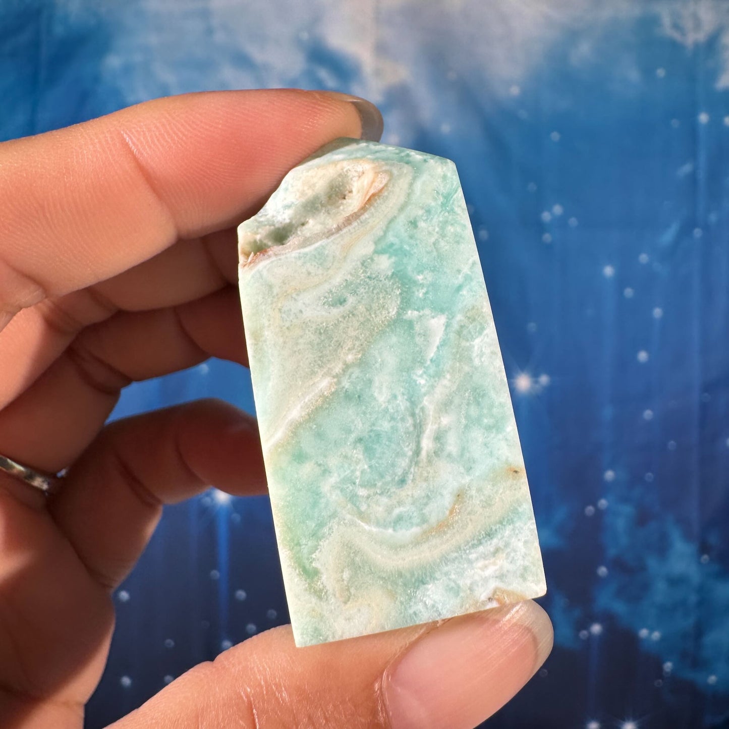 Blue Aragonite Point – 0.051 kg