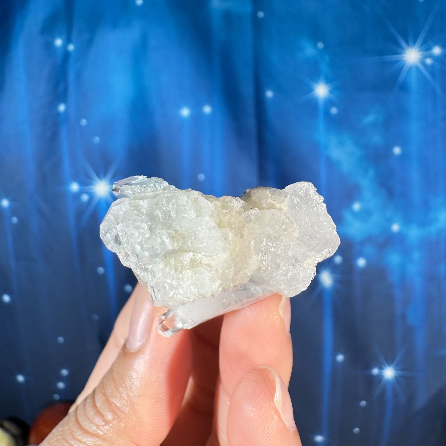 Clear Quartz Cluster – with Striations • 0.023 kg