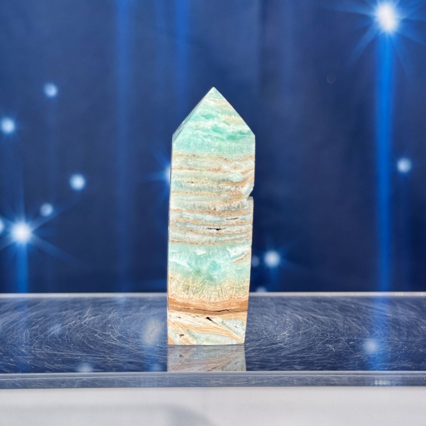 Blue Aragonite Point – 0.056 kg