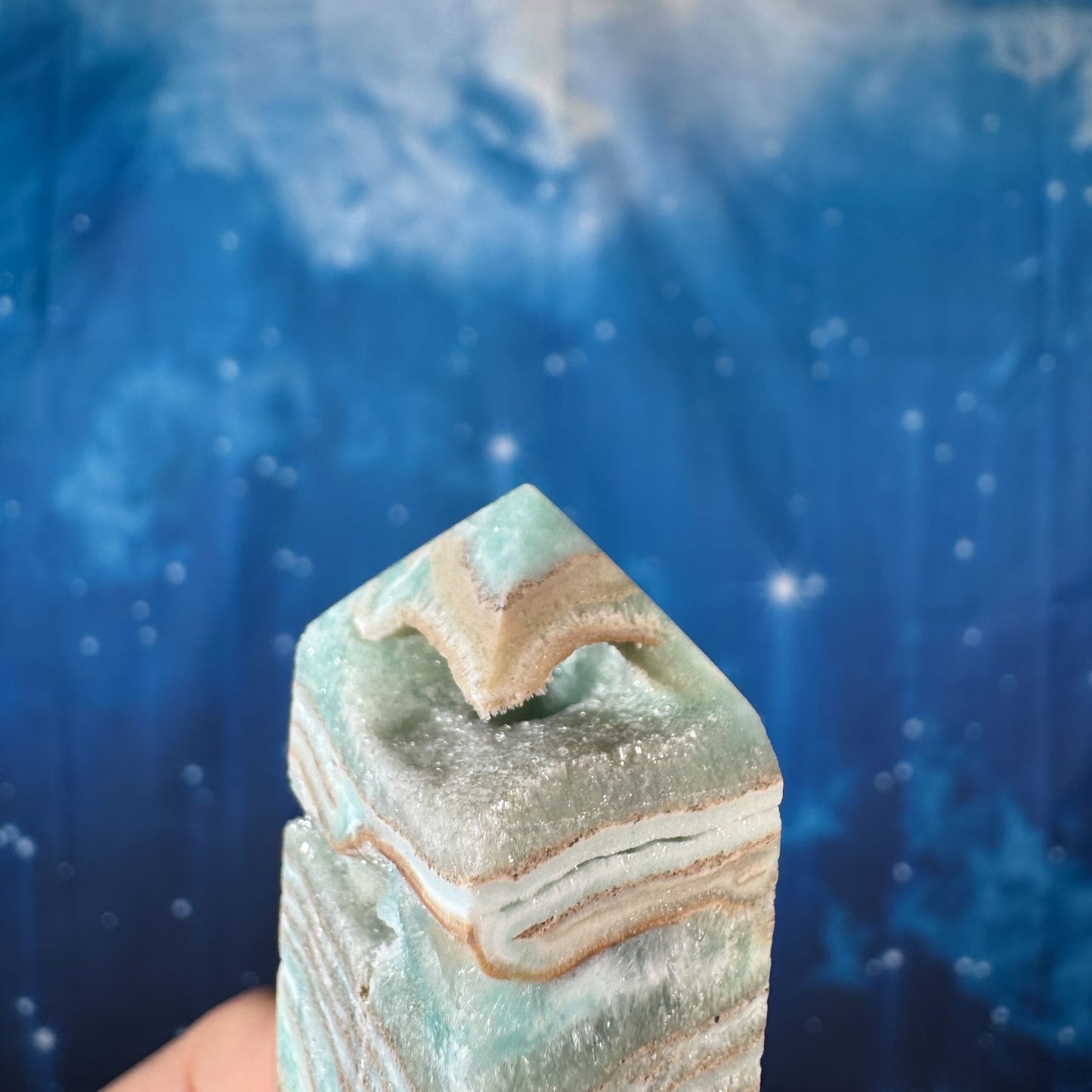 Blue Aragonite Point – 0.056 kg