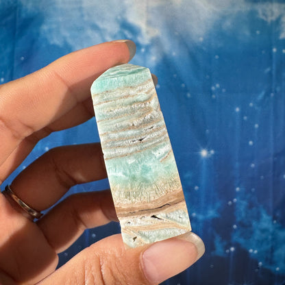 Blue Aragonite Point – 0.056 kg