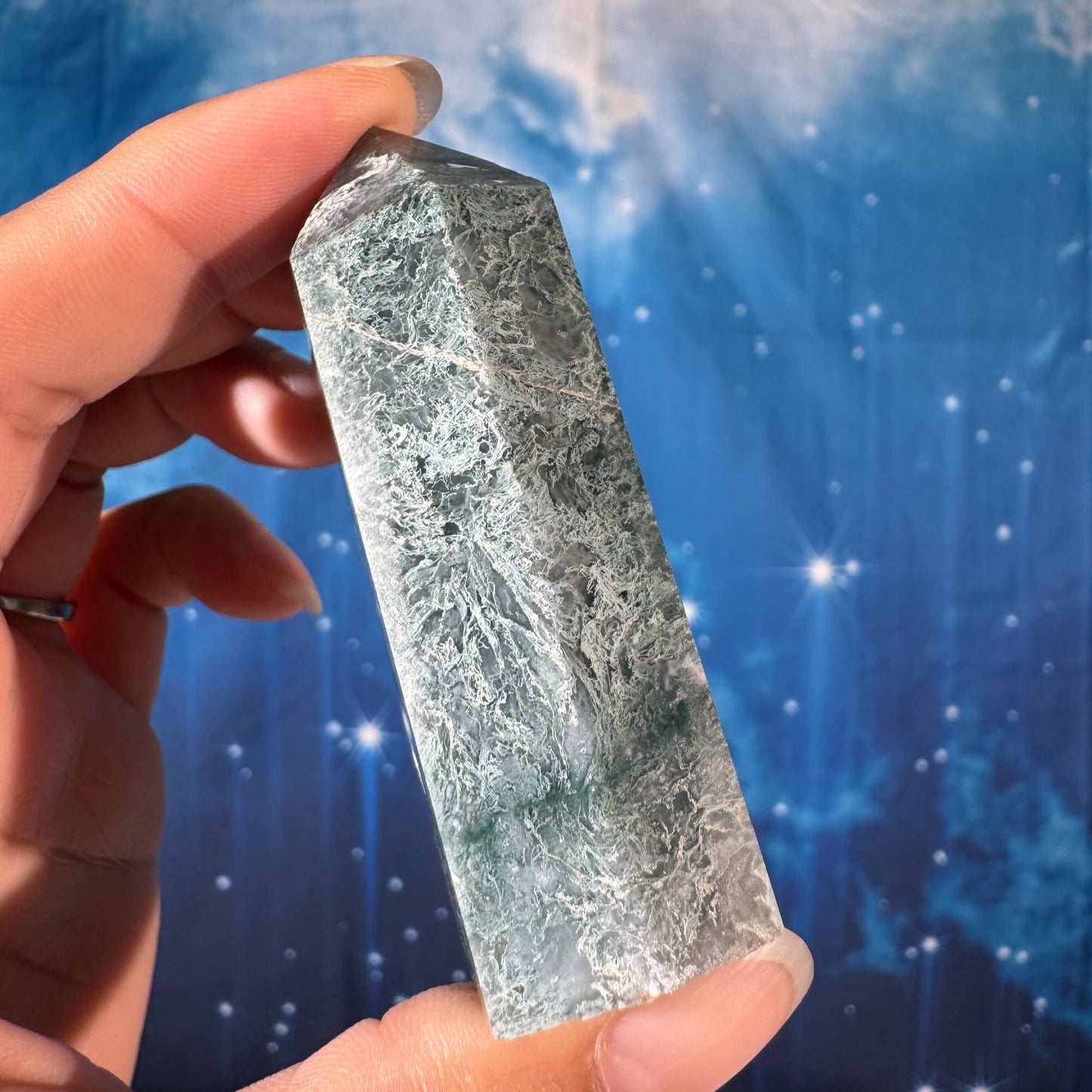 Moss Agate Point – 0.087 kg