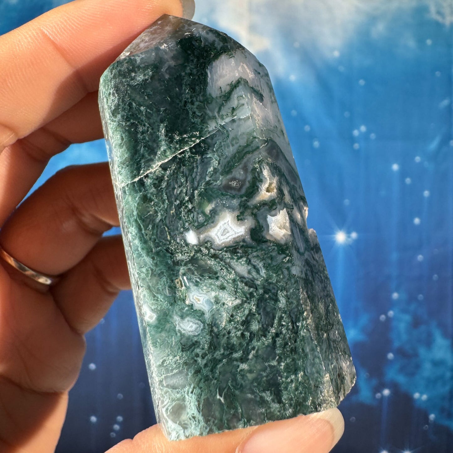 Moss Agate Point – 0.087 kg