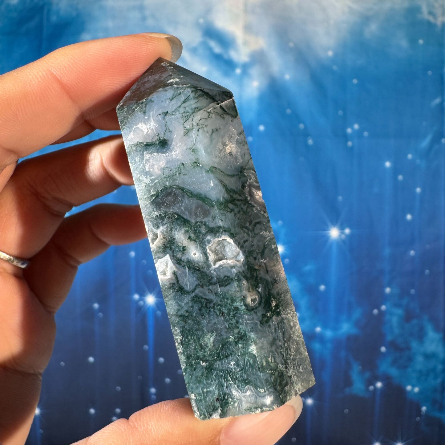 Moss Agate Point – 0.087 kg