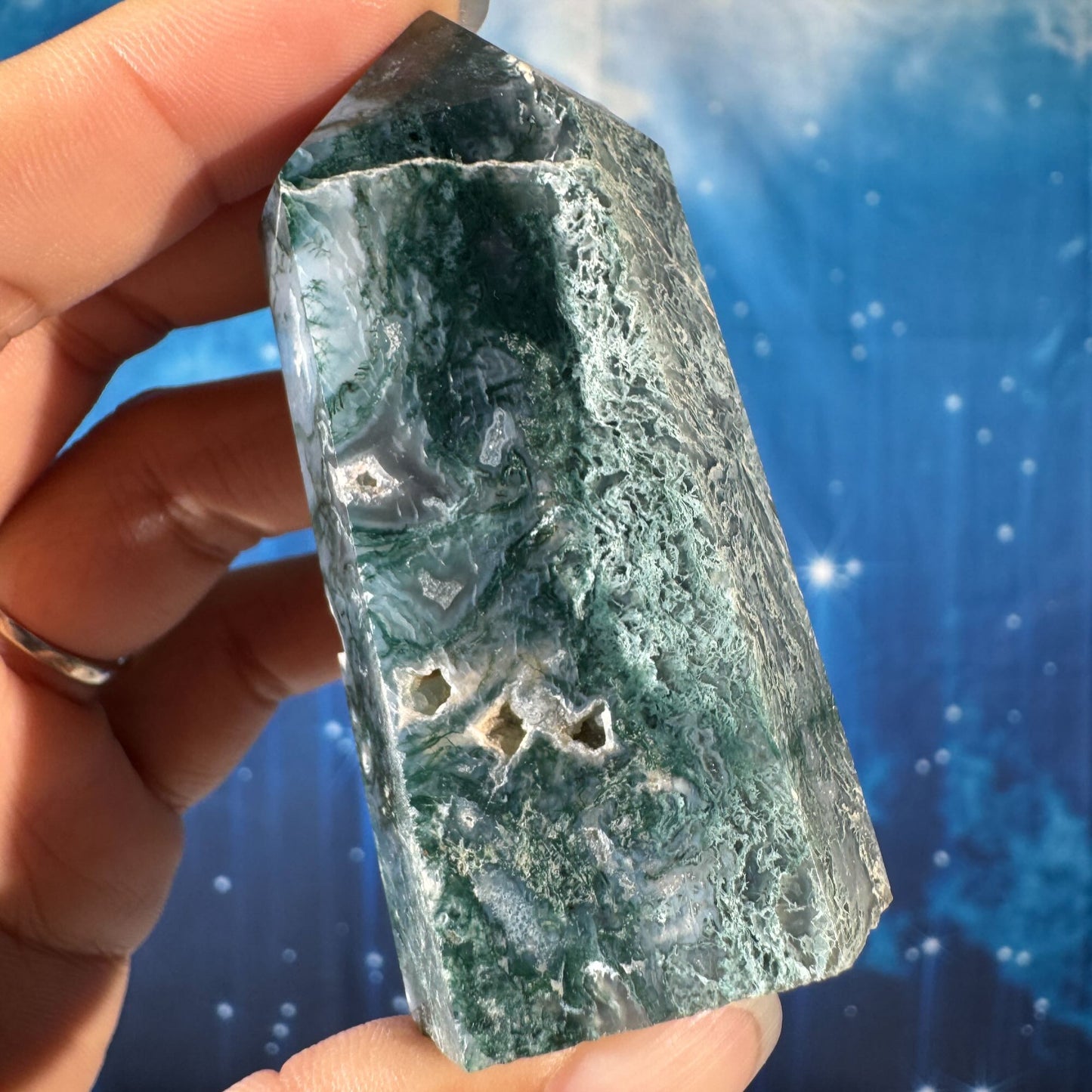 Moss Agate Point – 0.087 kg