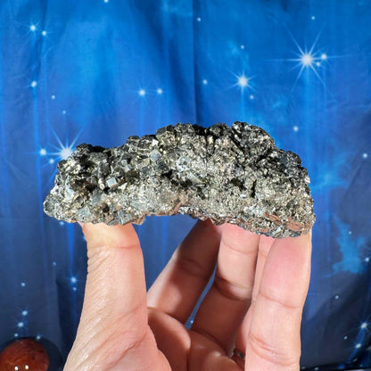 Pyrite cluster specimen - 3 1/4" × 2 3/4" × 1 1/4" - 9.5 oz
