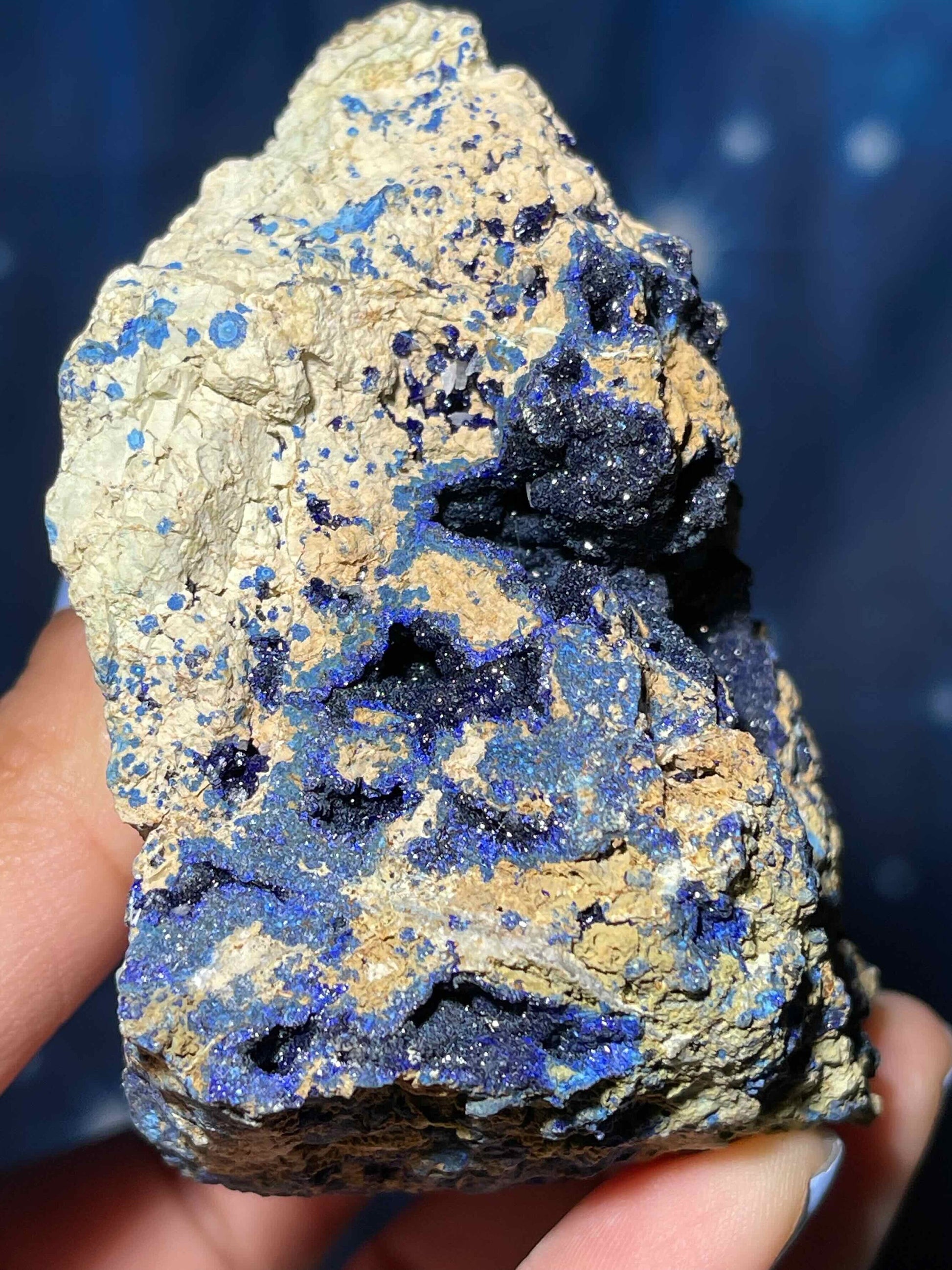 Azurite specimen | 3" long | 170 grams | in a soft matrix